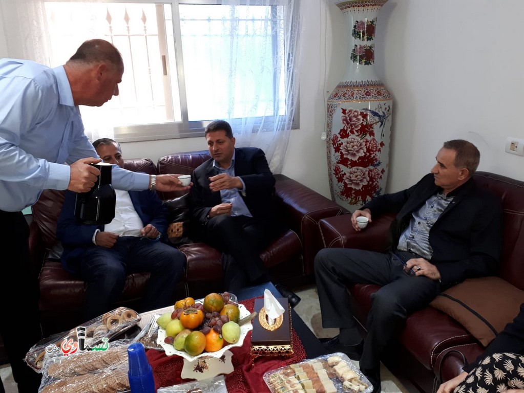 كفرقاسم : رئيس الحكم المحلي حايم بيبرس يبارك للرئيس عادل بدير ويفتتحا بستان السنابل معا